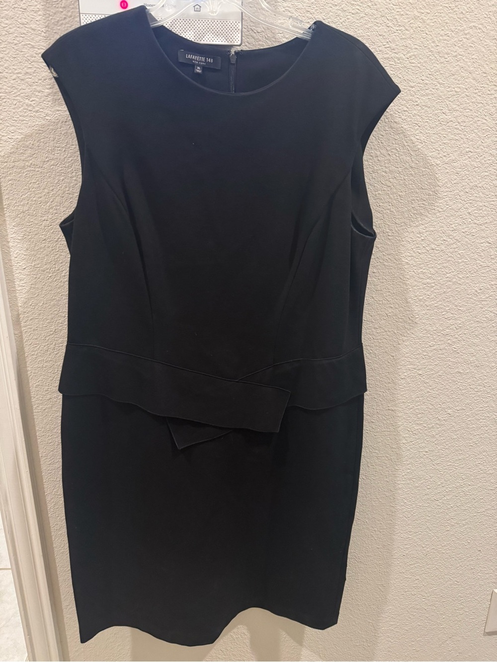 Lafayette 148 New York Black Sleeveless Peplum Dress
